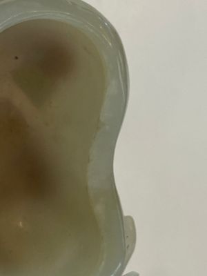 Zeven Chinese voorwerpen voor een geleerde in porselein en hardsteen, 19/20e eeuw — foto 16