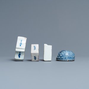 Zeven Koreaanse blauw-witte waterdruppelaars, 18/19e eeuw — foto 11