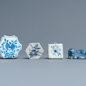 Zeven Koreaanse blauw-witte waterdruppelaars, 18/19e eeuw — foto 8