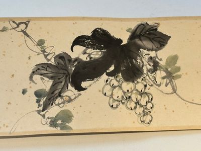 Zhang Daqian 張大千 (1898-1983): 'Fruit and vegetables', ink and colour on paper, with 'Zitan' wooden box, dated 1957 — foto 16
