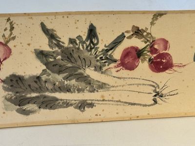Zhang Daqian 張大千 (1898-1983): 'Fruit and vegetables', ink and colour on paper, with 'Zitan' wooden box, dated 1957 — foto 20