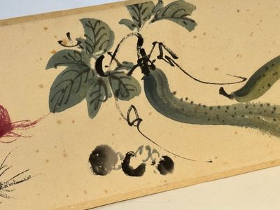 Zhang Daqian 張大千 (1898-1983): 'Fruit and vegetables', ink and colour on paper, with 'Zitan' wooden box, dated 1957 — foto 21