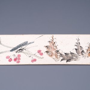 Zhang Daqian 張大千 (1898-1983): 'Fruit and vegetables', ink and colour on paper, with 'Zitan' wooden box, dated 1957 — foto 8