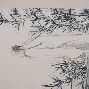 Zhang Daqian (1899-1983), ink and color on paper: 'Amidst the bamboo', dated 1949 — 照片 9
