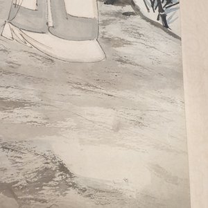 Zhang Daqian (1899-1983), inkt en kleur op papier, gedat. 1949: 'Omringd door bamboe' — foto 32