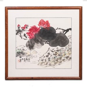 Zhang Leiping 張雷平 (1945): trois oeuvres diverses, encre et couleur sur papier, datée 1988 — photo 3