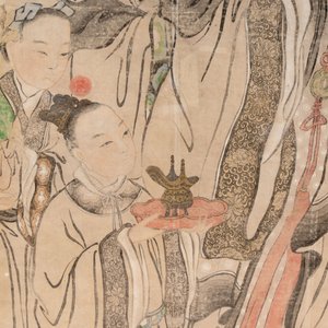 Zhang Liangyu 張良玉: 'Jia Guan Jin Jue 加官進爵', ink and colour on paper — foto 4
