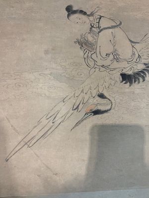 Zhang Pu 章辅 (Qing): 'Yang Jingzhen 楊敬真', ink and colour on paper, Qing — photo 9