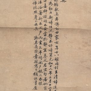 Zhang Pu 章辅 (Qing): 'Yang Jingzhen 楊敬真', ink and colour on paper, Qing — photo 4