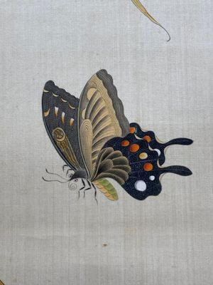 Zhao Hao 趙浩 '石佛' (1881-1949): 'Twee kwartels en insecten', inkt en kleur op zijde, gedateerd 1928 — foto 8