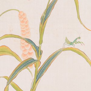 Zhao Hao 趙浩 '石佛' (1881-1949): 'Two quails and insects', ink and colour on silk, dated 1928 — 照片 4