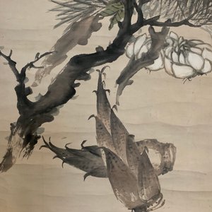 Zhao Zhiqian (China, 1829–1884): 'Drie vrienden van de winter', inkt en kleur op papier, gemonteerd op rol — foto 15
