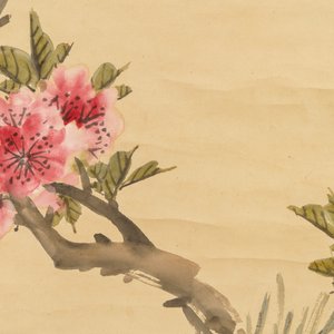 Zhao Zhiqian (China, 1829–1884): 'Drie vrienden van de winter', inkt en kleur op papier, gemonteerd op rol — foto 4