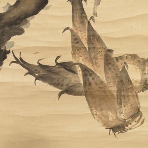 Zhao Zhiqian (China, 1829–1884): 'Drie vrienden van de winter', inkt en kleur op papier, gemonteerd op rol — foto 7