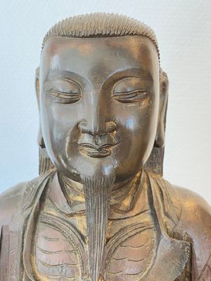 Zhen Wu en bronze aux traces de laque, Chine, Ming — photo 7