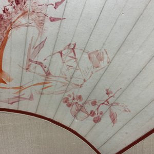 Zhu Gun: The mythological figure Zhong Kui, watercolour on paper fan, dated 1933 — photo 9
