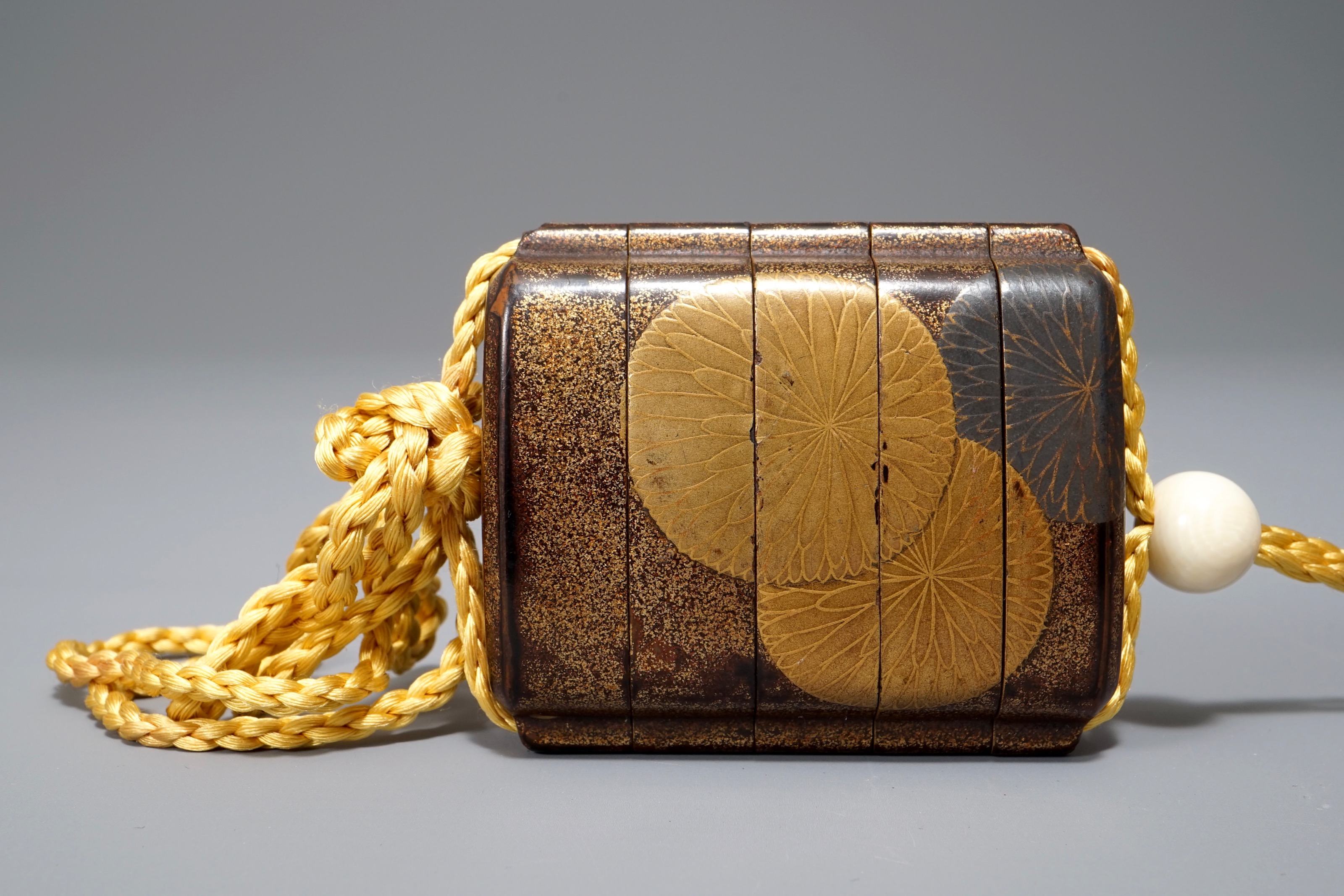 Two Japanese Maki E Lacquer Inro With Ojime And Netsuke Meiji 19th C Rob Michiels Auctions