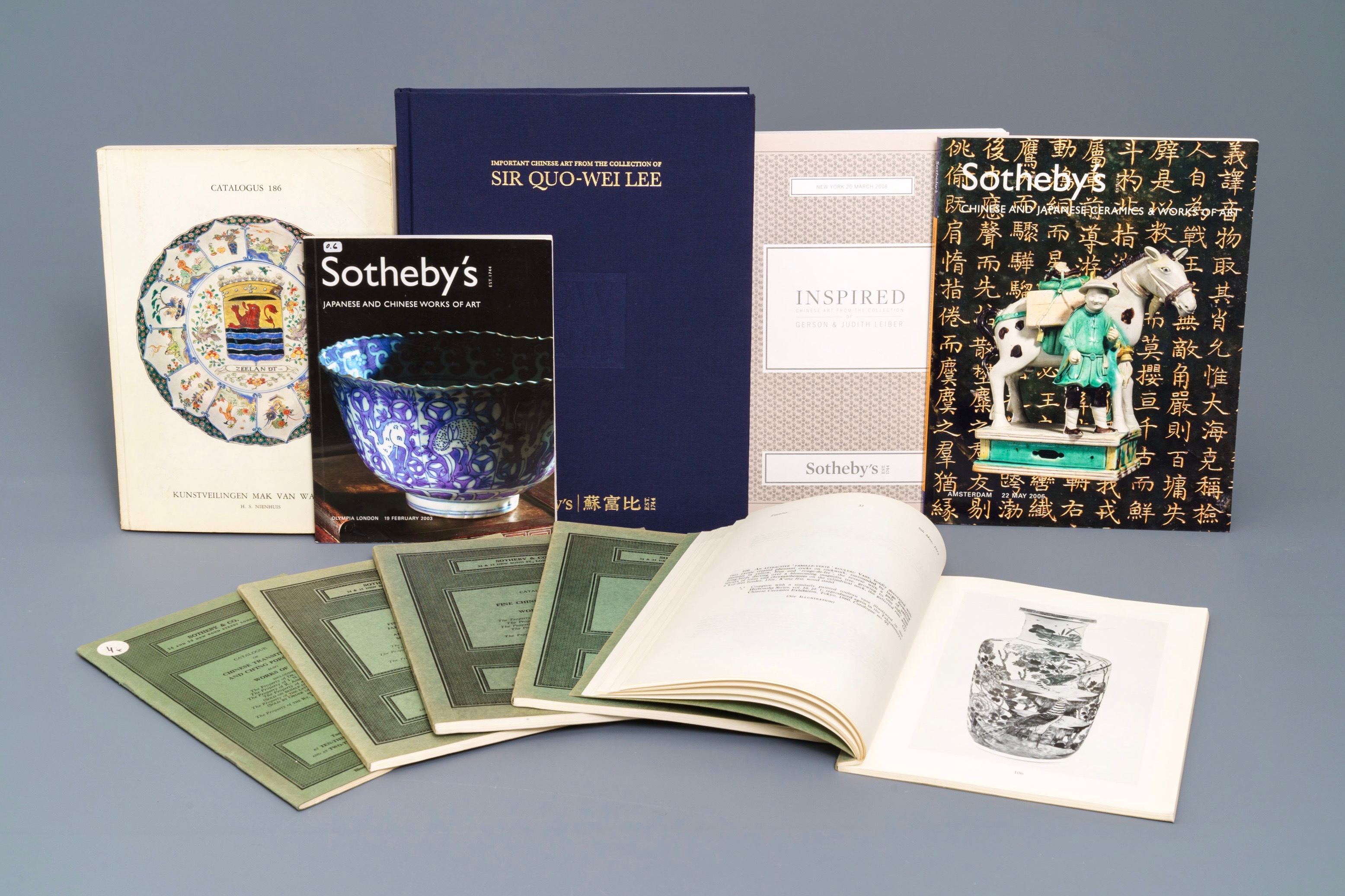 A lot of 132 Asian arts auction catalogues of mostly Sotheby's ...