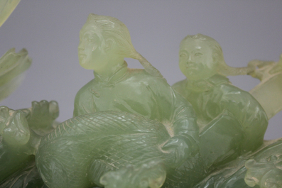 Een Chinese groep in jade&iuml;et, Culturele Revolutie, 20e eeuw