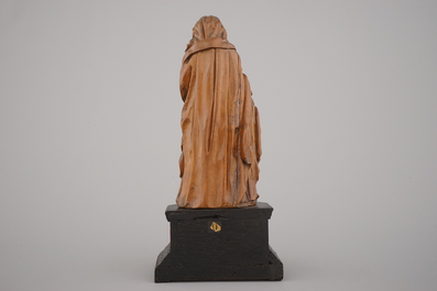 A carved boxwood figure of Saint-Anna and the Virgin, ca. 1600