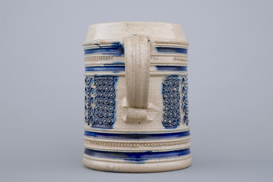 A small Westerwald beer stein, 17th C.