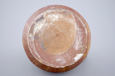 A large brown-glazed stoneware jug, 18th C.