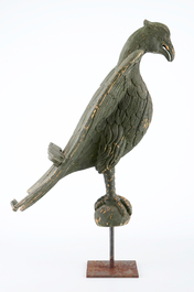 A large French wooden eagle mounted as a lectern, 17/18th C.
