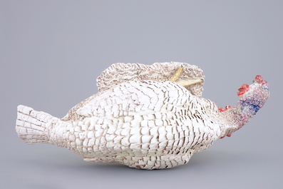 Jack Jefferys (1896-1961): A large polychrome ceramic model of a turkey