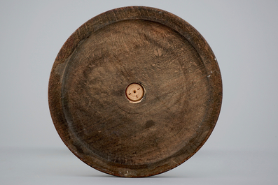 A globe on wood stand, edited by Forest in Paris, ca. 1925