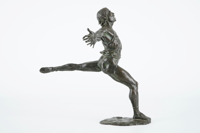 Ian Rank-Broadley: A bronze figure of a Russian ballet dancer, 20th C.