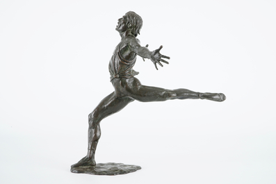 Ian Rank-Broadley: A bronze figure of a Russian ballet dancer, 20th C.