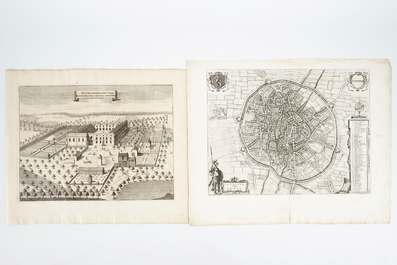 Een grote collectie Belgische gravures, kaarten en litho's, 17/19e eeuw