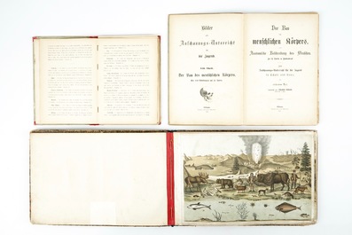 A group of illustrated books and prints on man and animal, 19/20th C.