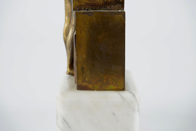 Jef Claerhout(1937), Laat de halletoren zien, a small bronze group