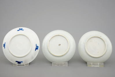 A varied collection of Chinese blue and white porcelain, 16/19th C.