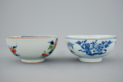 Une collection de porcelaines de Chine famille rose, Imari et bleu et blanc, &eacute;poque Qianlong, 18&egrave;me
