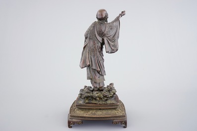 Une figure d'un sage en bronze, Japon, &eacute;poque Meiji, 19&egrave;me