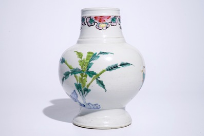 A Chinese famille rose bottle vase with &quot;Long Elizas&quot; and little boys, Yongzheng