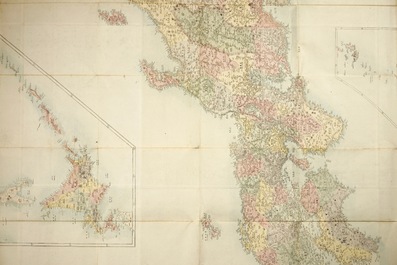 A large printed map of Japan and its islands, Meiji, ca. 1900