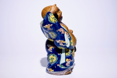 Un mod&egrave;le de Bouddha Hotei en porcelaine Kutani, Meiji, 19&egrave;me