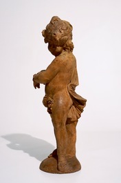 Attr. to Lodewyck Willemsens (Antwerp, 1630-1702), a large terracotta model of a putto