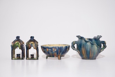 A large collection of Flemish pottery, incl. Art Nouveau examples, 20th C.