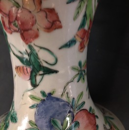 A pair of Chinese famille rose &quot;Wu Shuang Pu&quot; vases, 19th C.