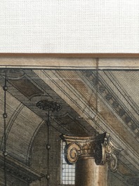 Barnard Picart, &quot;&ldquo;La dedicace de la Synagogue des Juifs Portugais, a Amsterdam&rdquo;, gravure sur cuivre, coloris ancien, 1724-1737