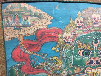 Een Tibetaanse thangka, 19/20e eeuw