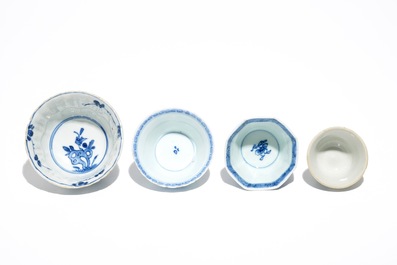 A group of Chinese blue and white wares, mostly Kangxi