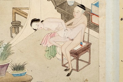 A Chinese album of erotic drawings, 19/20th C.