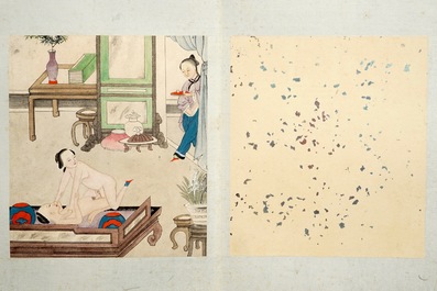 A Chinese album of erotic drawings, 19/20th C.