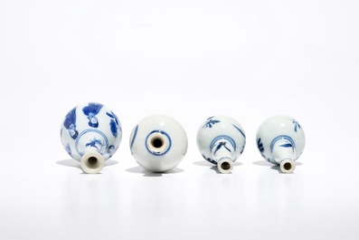 A group of Chinese blue and white wares, mostly Kangxi