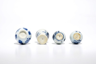 A group of Chinese blue and white wares, mostly Kangxi